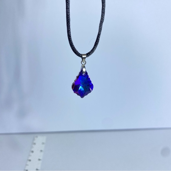 Elegant Purple and Blue drop Pendant car charm - Picture 3 of 7